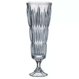 Ваза Crystalite Bohemia Нова-Сатурн на ножке 37 см