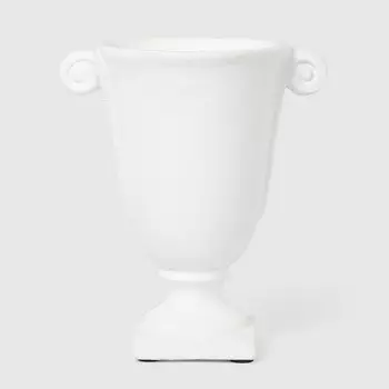 Ваза Dekor pap белая 13х20х18 см