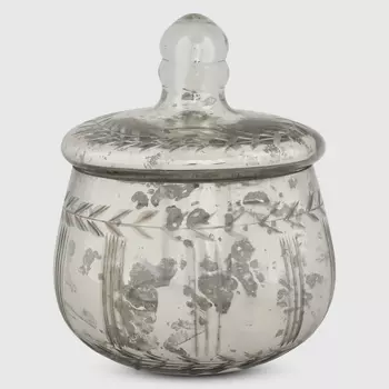 Ваза Dekor pap декоративная 11.5x11.5x14 см серебристый