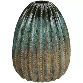 Ваза декоративная Kersten керамика синяя 16.5x16.5x20.3cm