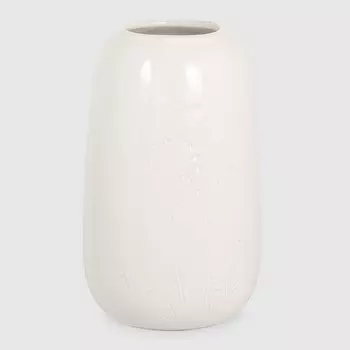 Ваза для цветов Eurasia Group белая 13.5x13.5x22 см