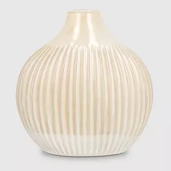 Ваза для цветов Eurasia Group белая 19х9.4х19 см