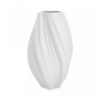 Ваза для цветов Home and Style Ariel белая 34 см