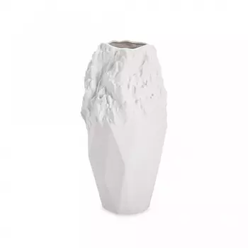 Ваза для цветов Home and Style Gloria белая матовая 25,5 см