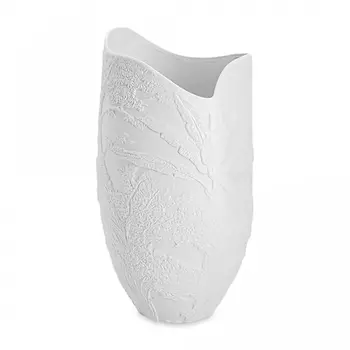 Ваза для цветов Home and Style manila белая матовая 36 см