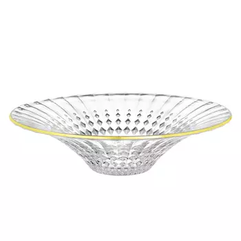 Ваза для фруктов Bohemia Design "Lady Diamond Eclat" голд 36 см