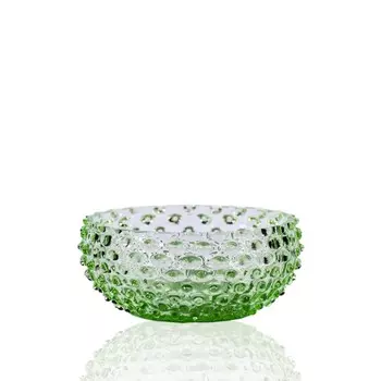 Ваза для конфет Anna von Lipa"Hobnail Tapas" зелёная 17 см