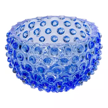 Ваза для конфет Anna von Lipa "Hobnail Tapas" голубая 11,5 см