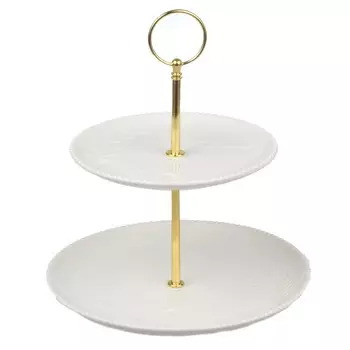 Ваза двухъярусная для сладостей Myatashop Funny Bunny