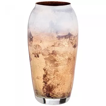 Ваза Franco Magda Fidelis White, 26 см, золотистая