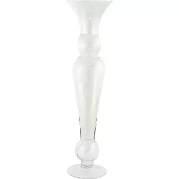 Ваза Glasar 14х14х50см прозрачная