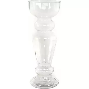 Ваза Glasar 15х15х40см прозрачная