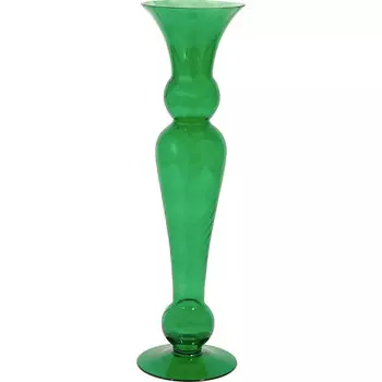 Ваза Glasar 18х18х70см зеленая