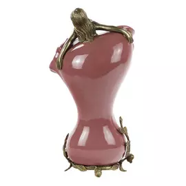 Ваза Glasar фарфоровая с бронзовой девушкой 31,12см