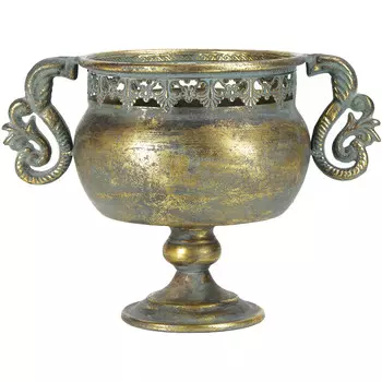 Ваза Glasar металлическая 33x21x24см