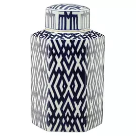 Ваза Glasar с крышкой 24x22x41см