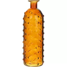 Ваза Hakbijl glass Bottle Bubble янтарный 9х26 см