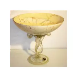 Ваза Jozefina на ножках 25 см мрамор