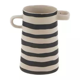 Ваза полосатая Asa selection 17 см черно-белая