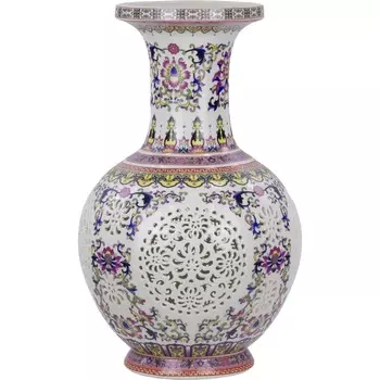 Ваза резная Glasar 24х24х42 см