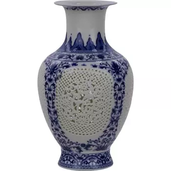 Ваза резная Glasar Цинхуа 14х14х25 см