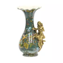 Ваза с девушкой Glasar 18x15x31см