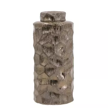 Ваза с крышкой Glasar 14х14х33 см