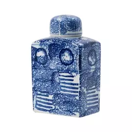 Ваза с крышкой Glasar 14x9x23см