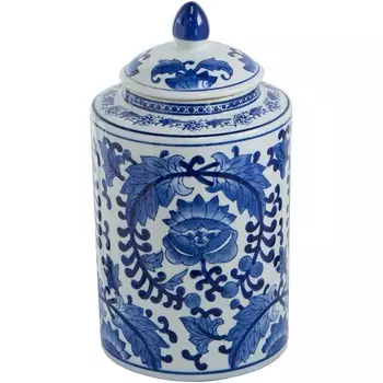 Ваза с крышкой Glasar 19х19х34 см