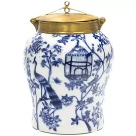 Ваза с крышкой Glasar 19x19x26см