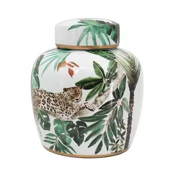 Ваза с крышкой Glasar 20х20х24 см