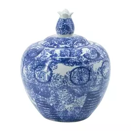 Ваза с крышкой Glasar 20x20x26см