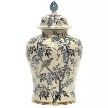 Ваза с крышкой Glasar 23x23x41 см