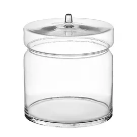 Ваза с крышкой Hakbijl glass norman 21см д19см