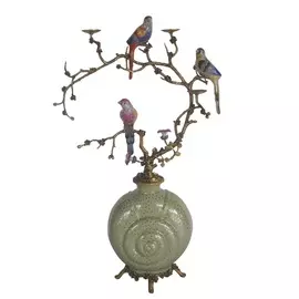 Ваза с птицами Glasar 41x19x64см