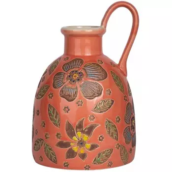 Ваза с ручкой Glasar 13х13х18 см