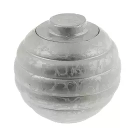 Ваза Santos pote 20cm silver /white patine