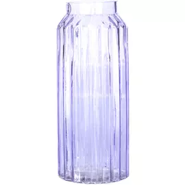 Ваза стеклянная Kaemingk обиход фиолетовая 11,6х25 см