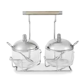 Вазочка REGENT Перле с ложкой 22 х 11 х 19 см 2 шт