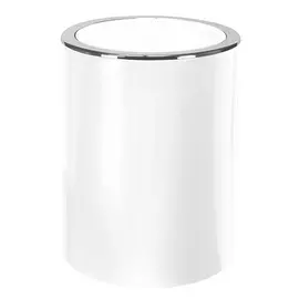 Ведро для мусора Kleine wolke пластик/ белый 5 л