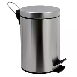 Ведро для мусора Wasserkraft матовый хром 5 л