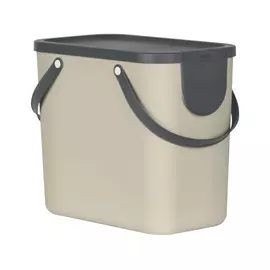 Ведро для мусора Rotho albula 25л бежевое