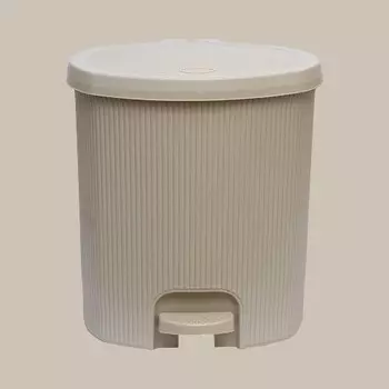 Ведро мусорное Jaypee Home с педалью бежевое 30,3х39х39 см
