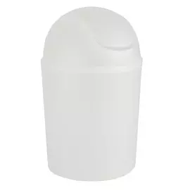 Ведро мусорное Wenko sanitary cover bin белое 20х20х32 см 4,5 л