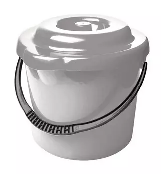 Ведро Profit House Etna с крышкой серое 9 л