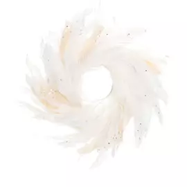 Венок белый James arts 25х25х6 см