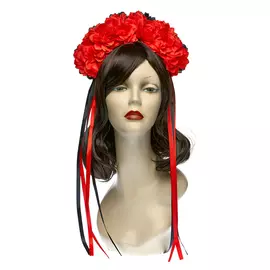 Венок двухсторонний Long Cheng Yiwu City красно-черный