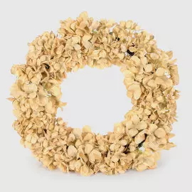 Венок искусственный декоративный Dpi гортензия персиковая