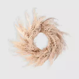 Венок искусственный Dpi pampas 68 см кремовый