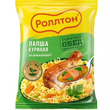 Вермишель Роллтон По-домашнему с курицей 85 г